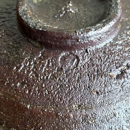 Takatsuru Jun Kannon-do-yaki Hirachawan — Volcanic Interior Glaze