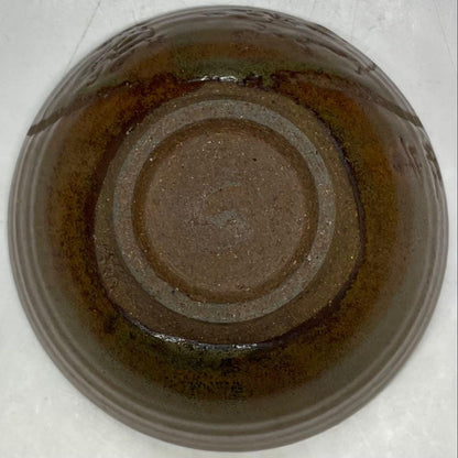 Honiwa Rakunyu Shigaraki Tea Bowl | Relief Oxherding Motif | Kochu-Gama | Bokugyuzu Chawan