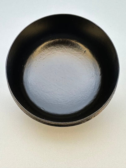 Matsunaga Mikizo Unkin Maki-e Black Lacquer O-Natsume, Signed Box