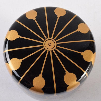 Tada Keikan Yamanaka-nuri Gold Hyotan Maki-e Chu-natsume Tea Caddy