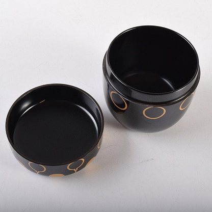 Tada Keikan Yamanaka-nuri Gold Hyotan Maki-e Chu-natsume Tea Caddy