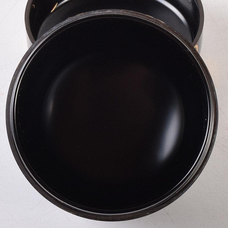 Tada Keikan Yamanaka-nuri Gold Hyotan Maki-e Chu-natsume Tea Caddy