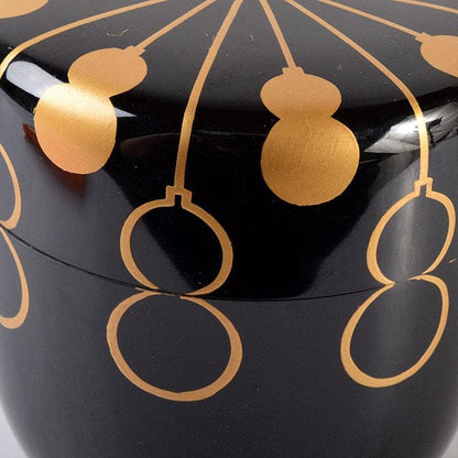 Tada Keikan Yamanaka-nuri Gold Hyotan Maki-e Chu-natsume Tea Caddy