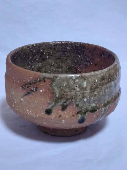 Iga-yaki Matcha Bowl by Kizan - Natural Ash Glaze Japanese Tea Ceremony Chawan