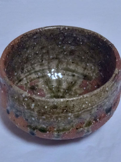 Iga-yaki Matcha Bowl by Kizan - Natural Ash Glaze Japanese Tea Ceremony Chawan