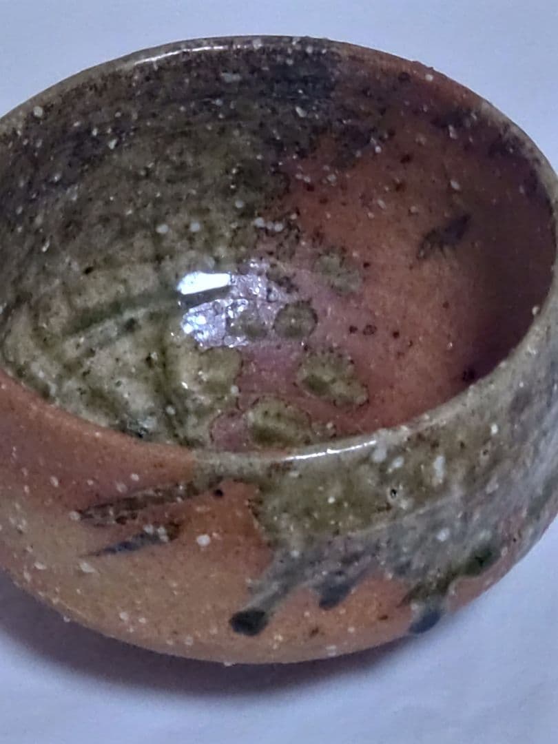 Iga-yaki Matcha Bowl by Kizan - Natural Ash Glaze Japanese Tea Ceremony Chawan
