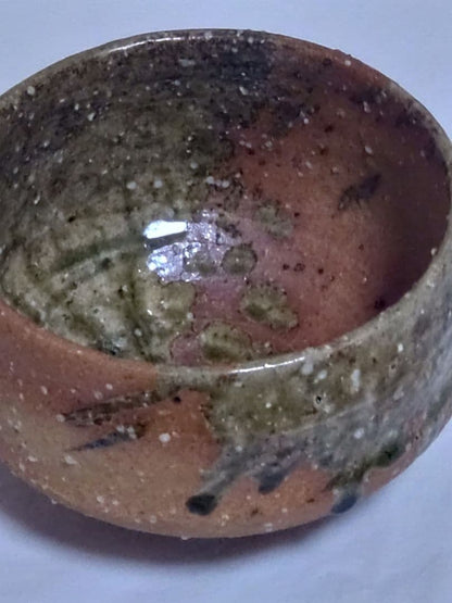Iga-yaki Matcha Bowl by Kizan - Natural Ash Glaze Japanese Tea Ceremony Chawan
