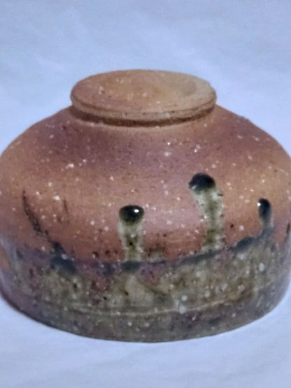 Iga-yaki Matcha Bowl by Kizan - Natural Ash Glaze Japanese Tea Ceremony Chawan