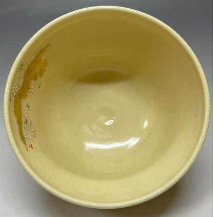 Kyo-ware Iro-e Cherry Blossom Tea Bowl — Hashimoto Jogaku, Narutaki Kiln