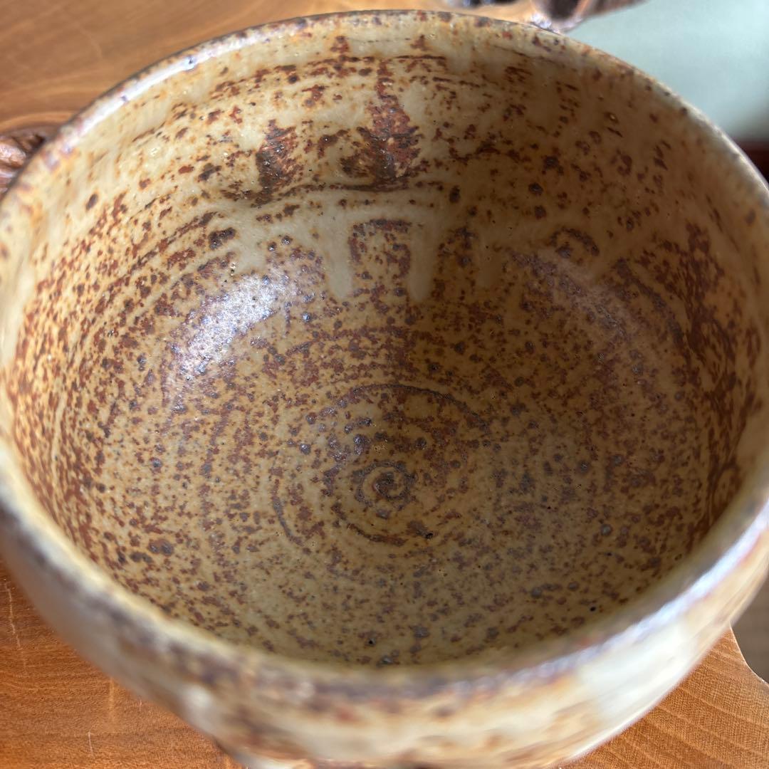 Irabo Chawan — Otaru Kiln, Amber Glaze, Memorial Inscription, Tomobako | Tea Bowl