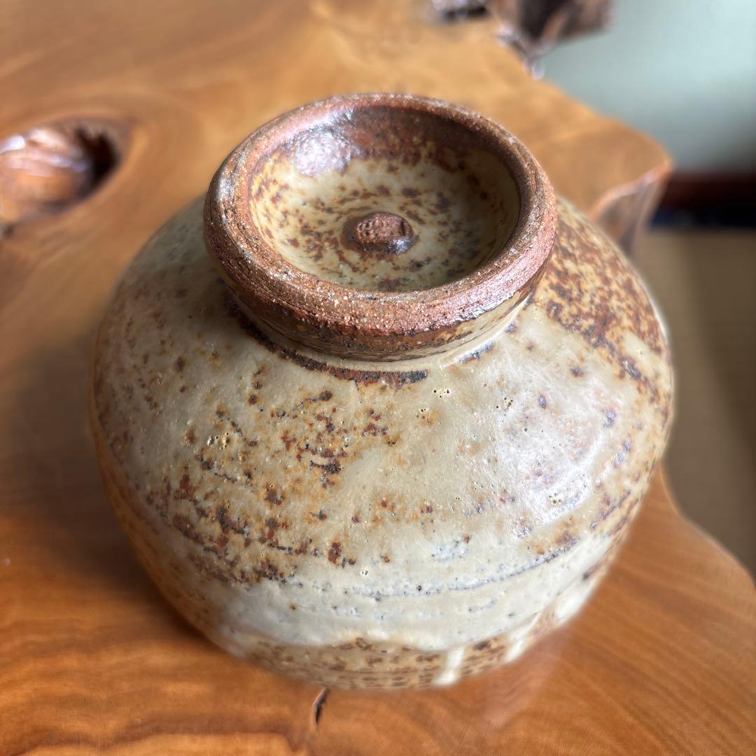 Irabo Chawan — Otaru Kiln, Amber Glaze, Memorial Inscription, Tomobako | Tea Bowl
