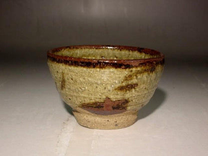 Kato Tokuro Karatsu-Style Guinomi Sake Cup Natural Ash Glaze Masterwork