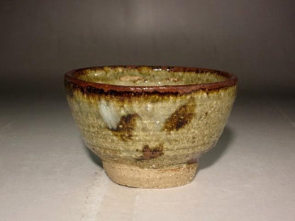 Kato Tokuro Karatsu-Style Guinomi Sake Cup Natural Ash Glaze Masterwork