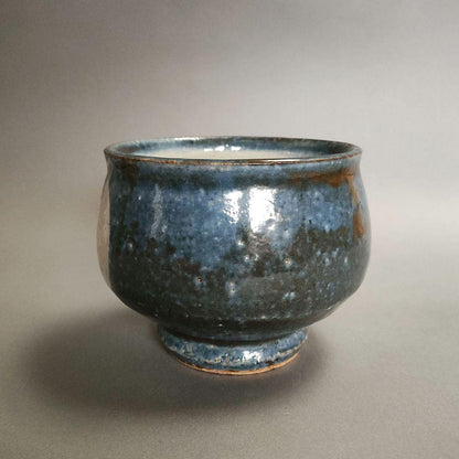 Mukugi Eizo Gosu Floral Tea Bowl - Kawai Kanjiro Mingei Tradition Chawan