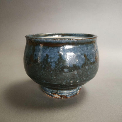 Mukugi Eizo Gosu Floral Tea Bowl - Kawai Kanjiro Mingei Tradition Chawan
