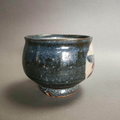 Mukugi Eizo Gosu Floral Tea Bowl - Kawai Kanjiro Mingei Tradition Chawan