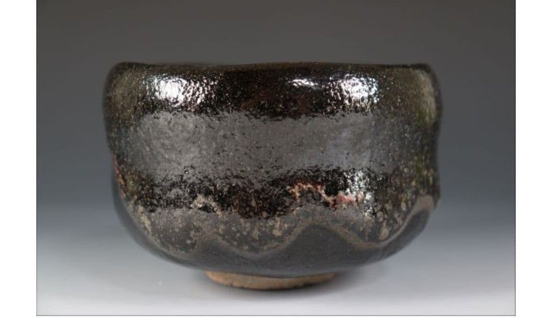 Sonobe Genya Kuro-Raku "Shinonome" — Horiuchi Sokan Inscription, Omotesenke