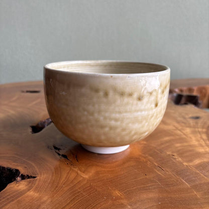 Maeda Yasuaki (Taimei) Ki-Seto Style Chawan Tea Bowl, Signed Box
