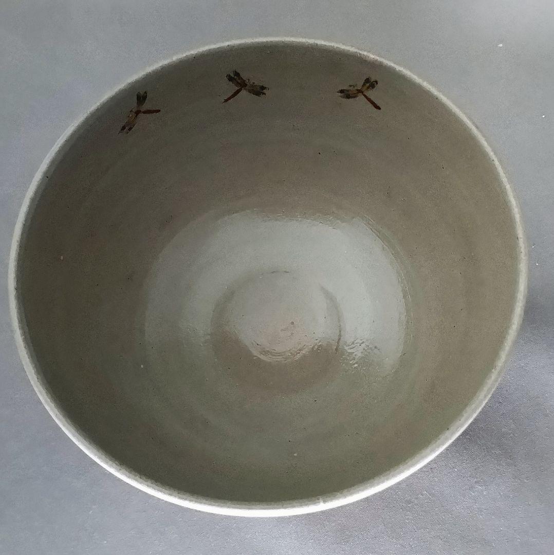 Kiyomizu-yaki Dragonfly Tea Bowl Autumn Grass by Ogura Torasuke