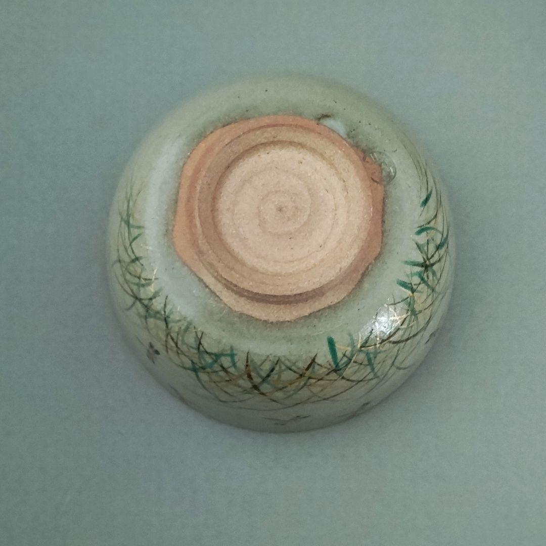 Kiyomizu-yaki Dragonfly Tea Bowl Autumn Grass by Ogura Torasuke