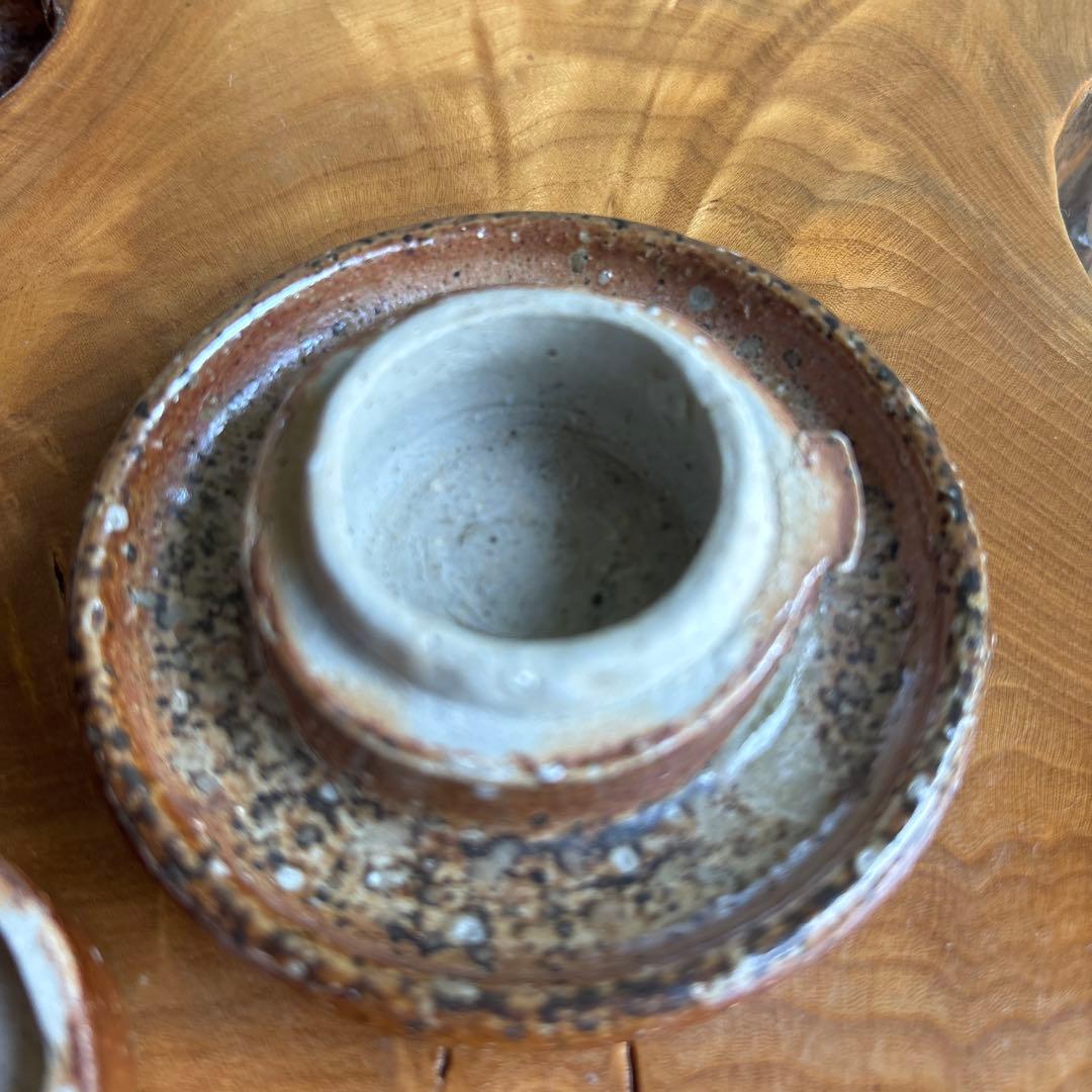 Shigaraki Stone-Mortar Kogo Incense Container by Takahashi Rakusai IV with Signed Tomobako
