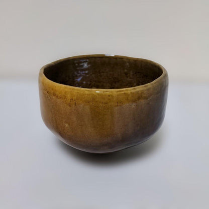 Ohi-yaki Ame-yu Chawan by Ohi Toshiro, 10th-Gen Chozaemon — Order of Culture Recipient, Tomobako, Kanazawa Tea Bowl