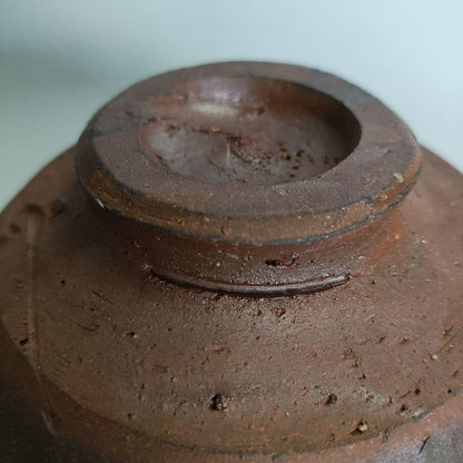 Fujiwara Ken Bizen Tea Bowl - Son of Living National Treasure Fujiwara Kei