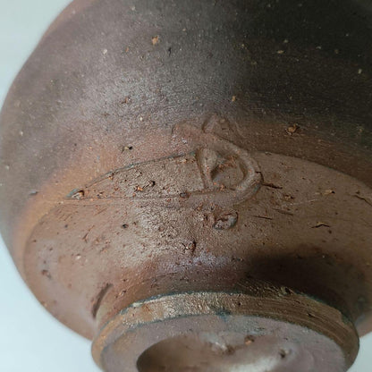 Fujiwara Ken Bizen Tea Bowl - Son of Living National Treasure Fujiwara Kei