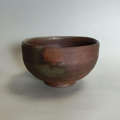 Fujiwara Ken Bizen Tea Bowl - Son of Living National Treasure Fujiwara Kei