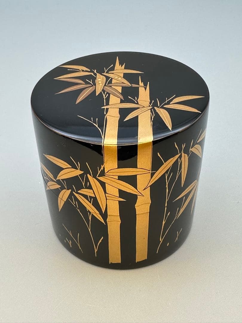 Bamboo Maki-e Lacquer Nakatsugi by Oie Yoshio — Tea Caddy