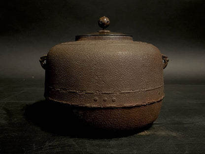 Keitei Mandaiya-gama Cast Iron Tea Kettle Arare Texture Tomobako
