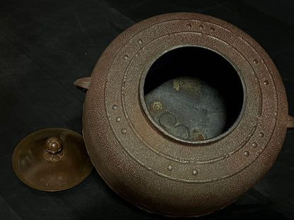 Keitei Mandaiya-gama Cast Iron Tea Kettle Arare Texture Tomobako