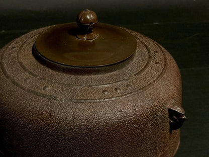 Keitei Mandaiya-gama Cast Iron Tea Kettle Arare Texture Tomobako
