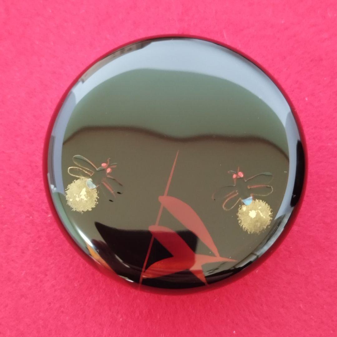Nishimura Komine Natsume | Black Lacquer | Sasa and Hotaru Maki-e | Firefly and Bamboo