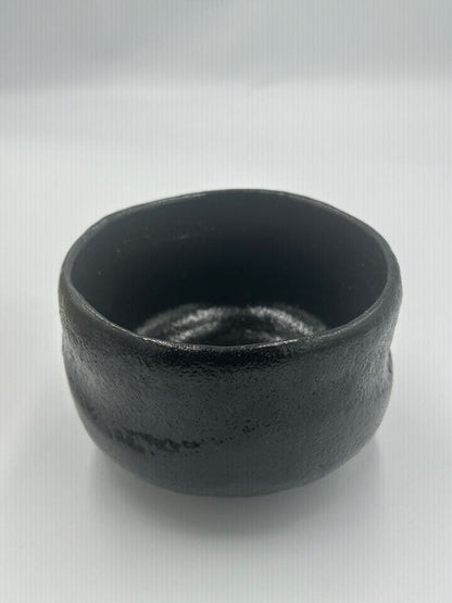 Ichiraku — Black Raku Chawan "Suehiro", Daitokuji Hasegawa Kanshu Inscription, Tomobako
