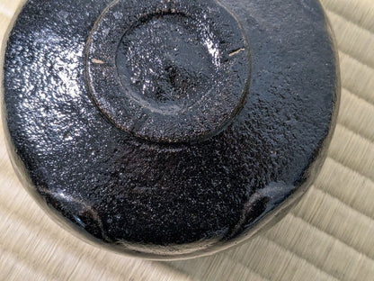 Ohi Toshiro Black Tea Bowl Kuro Chawan 10th Ohi Chozaemon Early Work Kanazawa