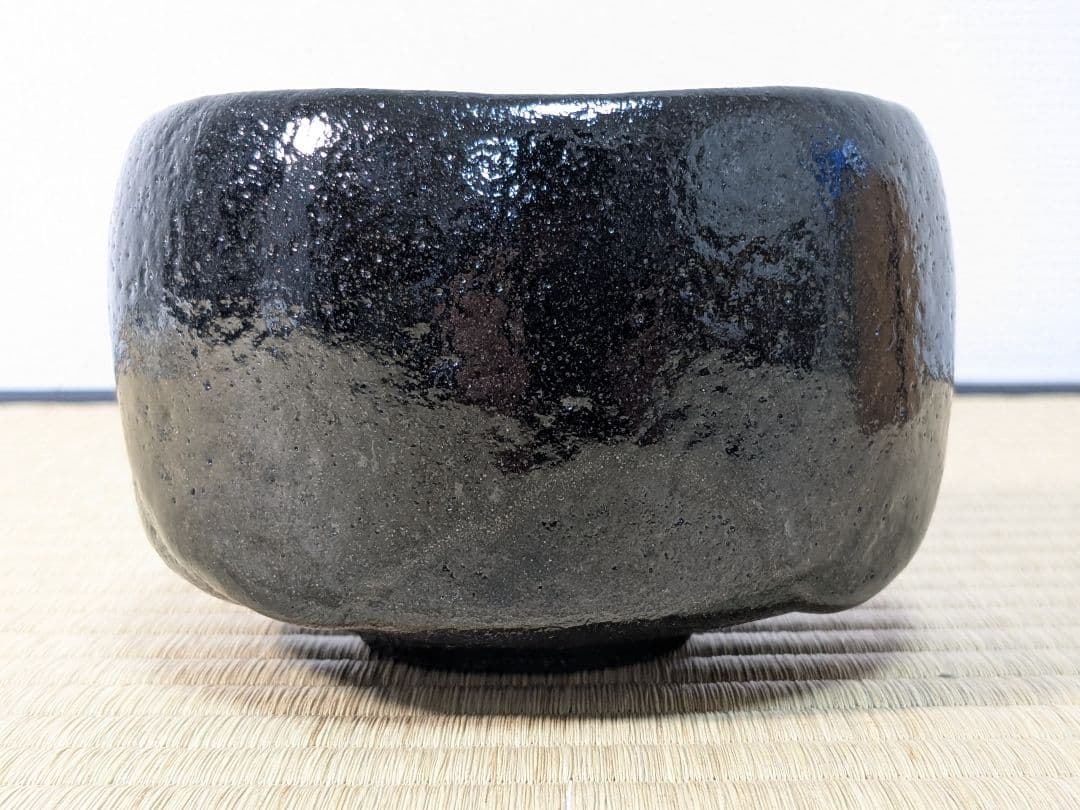 Ohi Toshiro Black Tea Bowl Kuro Chawan 10th Ohi Chozaemon Early Work Kanazawa