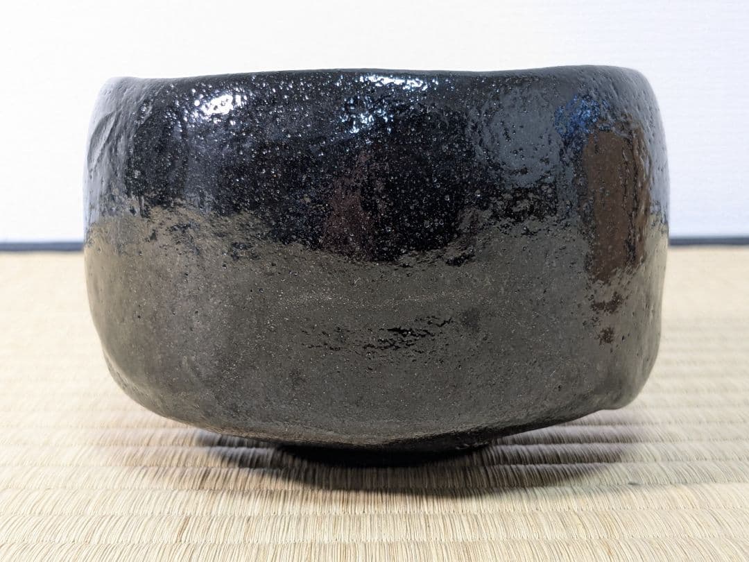 Ohi Toshiro Black Tea Bowl Kuro Chawan 10th Ohi Chozaemon Early Work Kanazawa