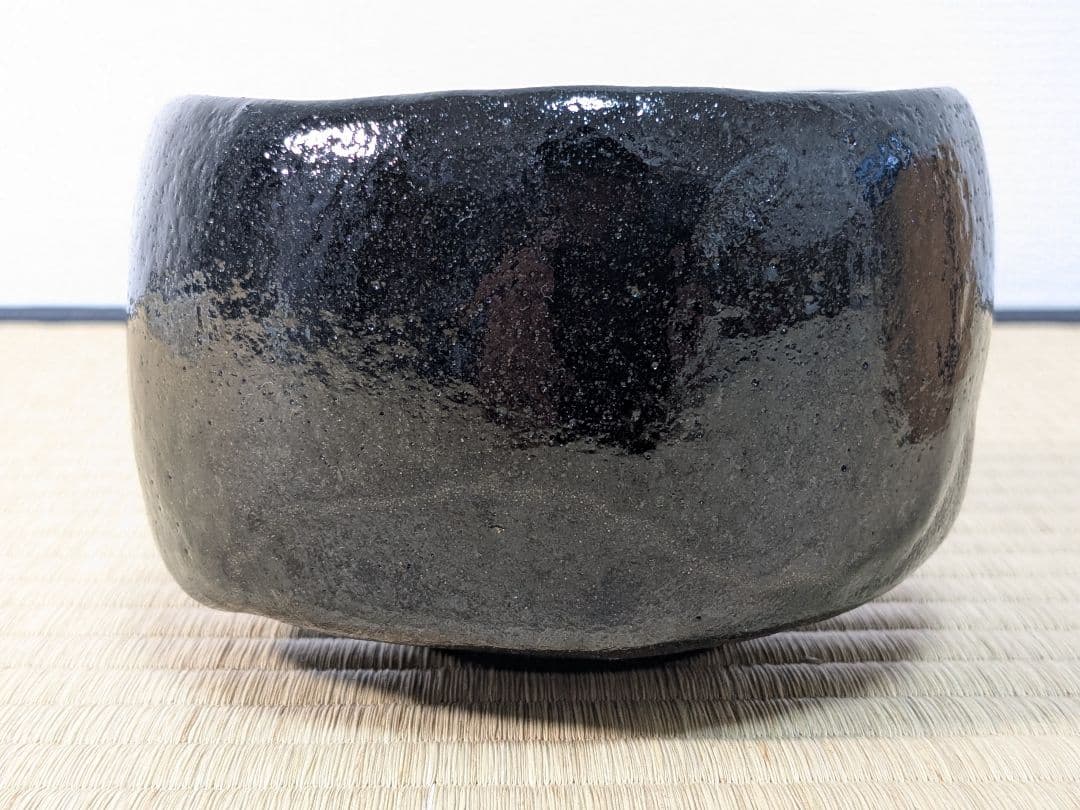Ohi Toshiro Black Tea Bowl Kuro Chawan 10th Ohi Chozaemon Early Work Kanazawa