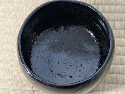 Ohi Toshiro Black Tea Bowl Kuro Chawan 10th Ohi Chozaemon Early Work Kanazawa