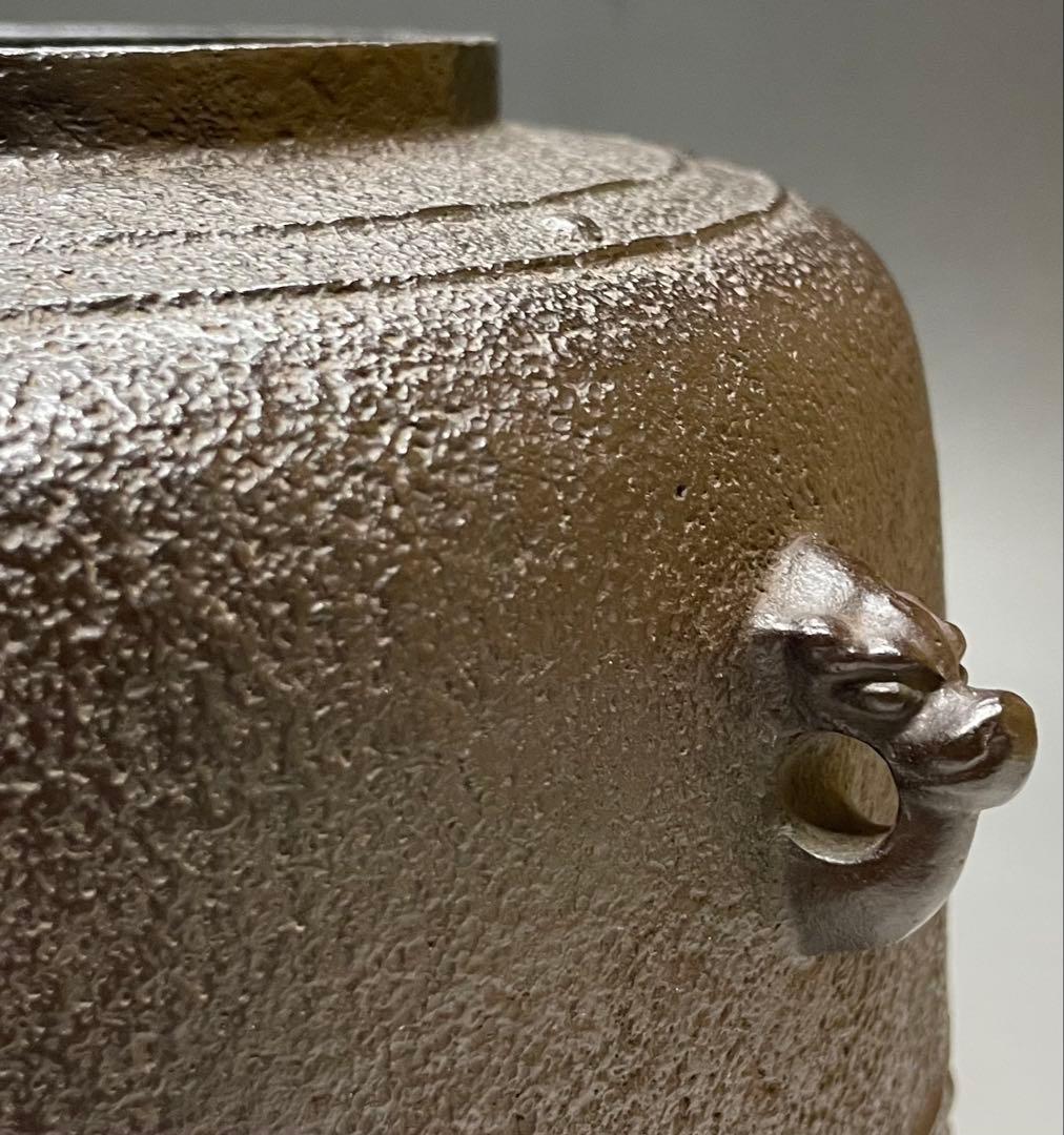 Kakuya Ikkei Living National Treasure Mandaiyu Kama Iron Tea Kettle Tomobako