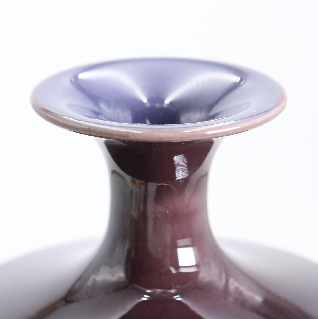 Kutani Vase by Living National Treasure Tokuda Yasokichi III — Hekimei-yu Glaze