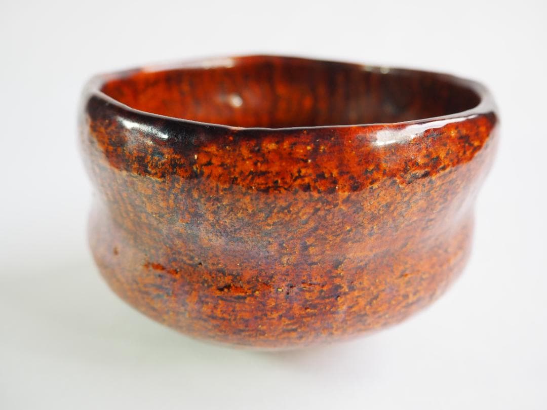 9th-Gen Ohi Chozaemon Amber Glaze Chawan | Totsusai | Japan Craft Society Member | Signed Box