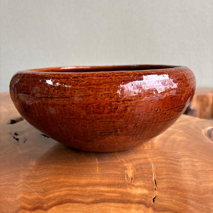 Ohi Ware Ame-Glaze Bowl by Ohi Chozaemon Kanazawa Kaga Raku Tradition Tomobako