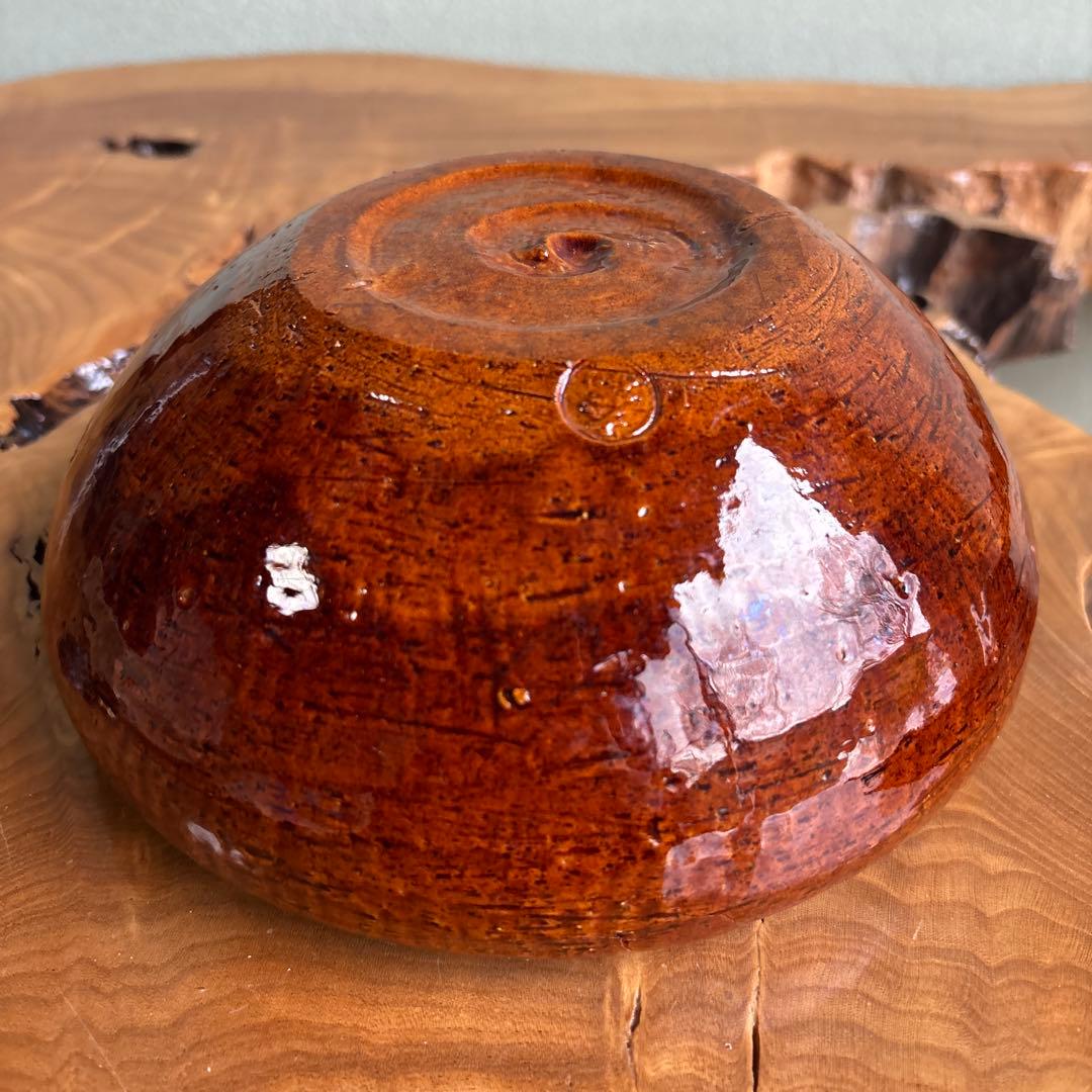 Ohi Ware Ame-Glaze Bowl by Ohi Chozaemon Kanazawa Kaga Raku Tradition Tomobako
