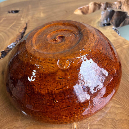 Ohi Ware Ame-Glaze Bowl by Ohi Chozaemon Kanazawa Kaga Raku Tradition Tomobako