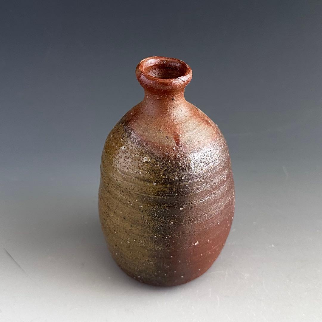 Bizen Ware Tokkuri Sake Bottle by Kaneshige Tsuyoshi - Wood Fired