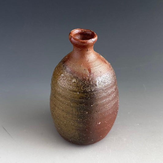 Bizen Ware Tokkuri Sake Bottle by Kaneshige Tsuyoshi - Wood Fired