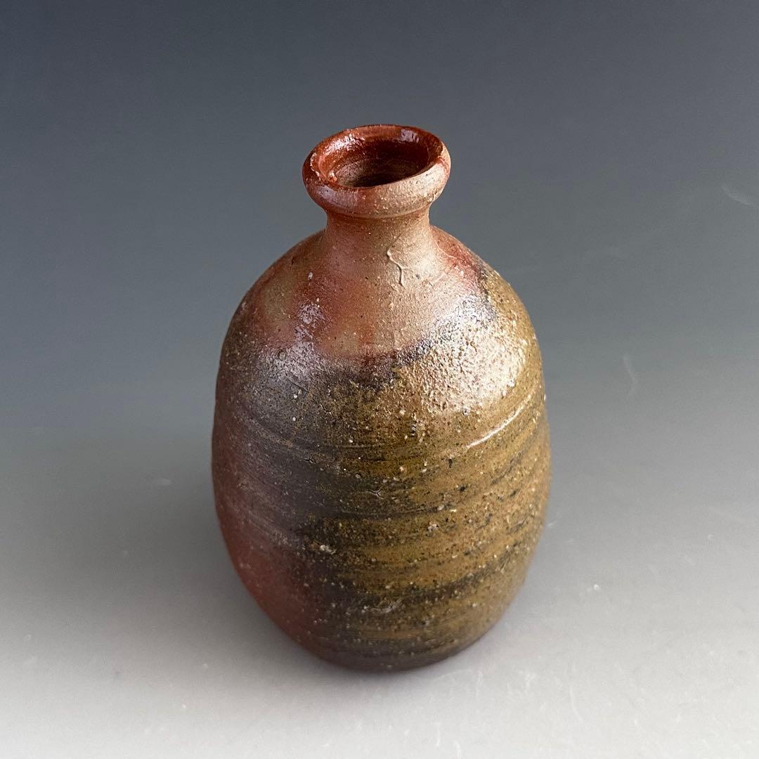 Bizen Ware Tokkuri Sake Bottle by Kaneshige Tsuyoshi - Wood Fired