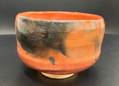 Unused Aka-Raku Matcha Bowl – Red Tea Bowl – Vintage Japanese Pottery